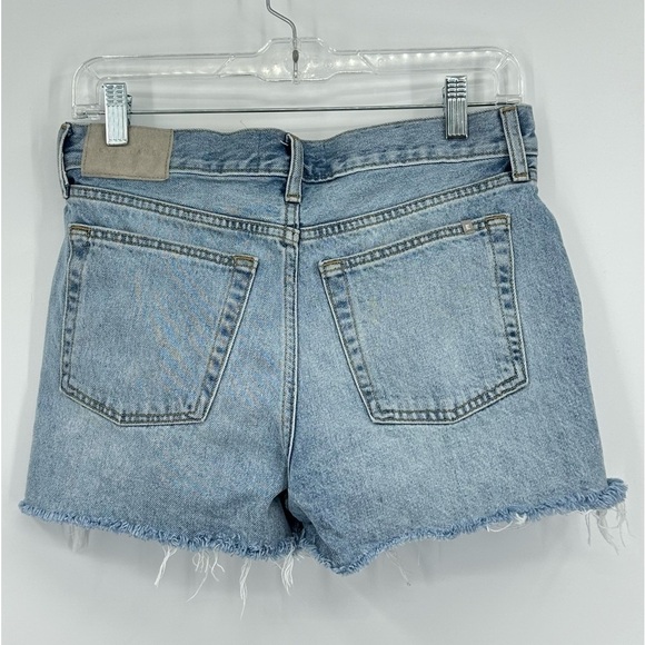 EVERLANE The Relaxed ‘90s Short Raw Fringed Edge Cutoff Distressed Hem Size 25 - Picture 5 of 9